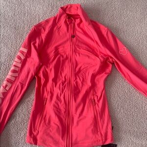 lululemon athletica Coral Pink Zip-Up Jacket